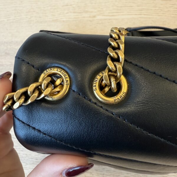 Saint Laurent (YSL) Loulou Small In Quilted Leather Black and Gold Hardware