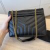 Saint Laurent (YSL) Loulou Small In Quilted Leather Black and Gold Hardware