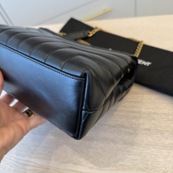 Saint Laurent (YSL) Loulou Small In Quilted Leather Black and Gold Hardware