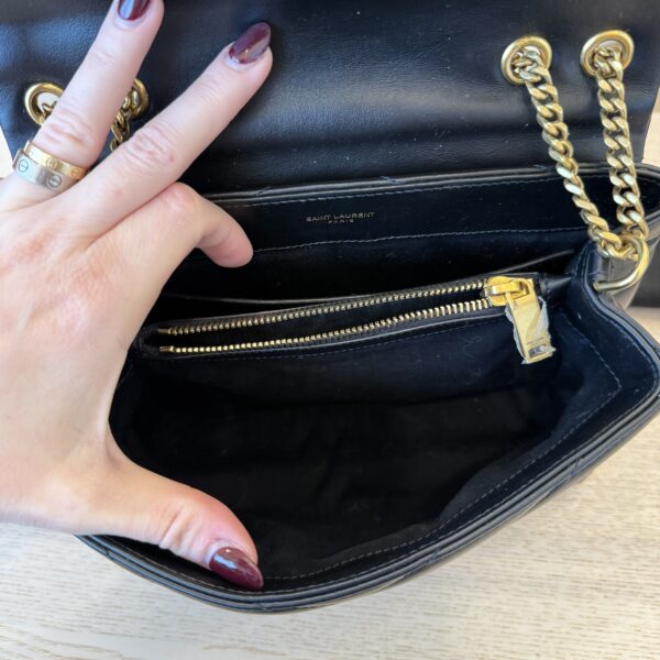 Saint Laurent (YSL) Loulou Small In Quilted Leather Black and Gold Hardware