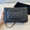 Chanel Caviar Quilted Wallet on Chain WOC Black Gold Hardware