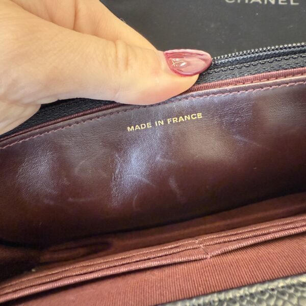 Chanel Caviar Quilted Wallet on Chain WOC Black Gold Hardware
