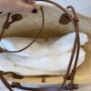 Loewe Iraca Palm Calfskin Medium Anagram Basket Bag Natural Tan
