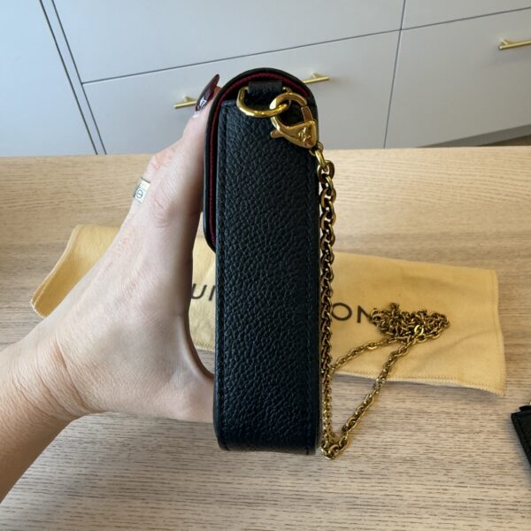 Louis Vuitton Empreinte Monogram Giant Felicie Pochette Black Beige