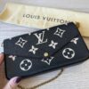 Louis Vuitton Empreinte Monogram Giant Felicie Pochette Black Beige