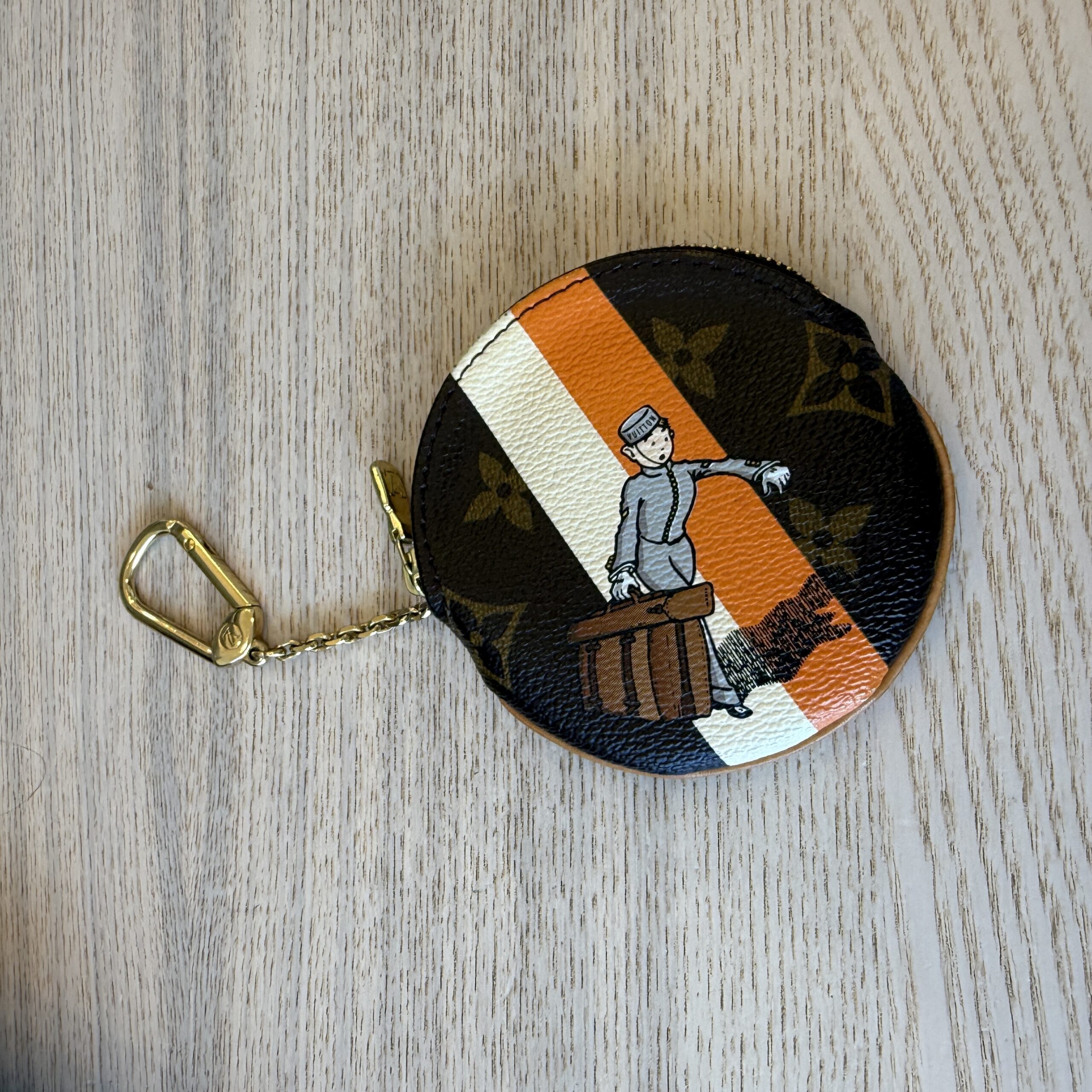Louis Vuitton Monogram Groom Round Coin Purse