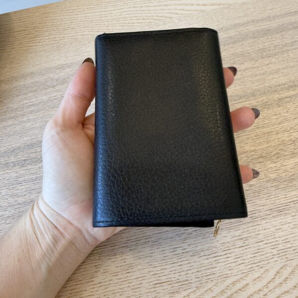 Louis Vuitton Taurillon Embellished Capucines Compact Wallet Black