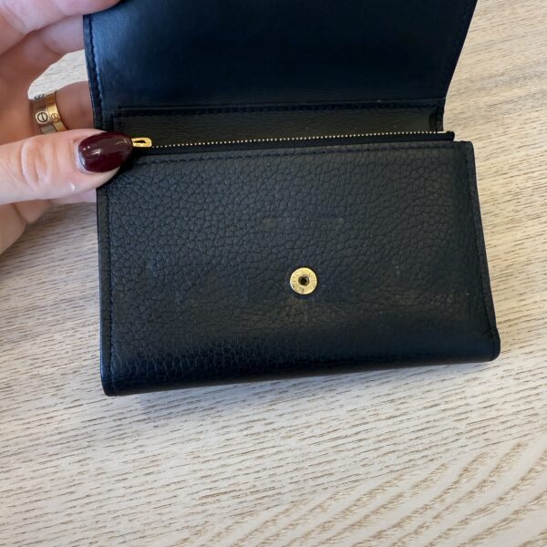 Louis Vuitton Taurillon Embellished Capucines Compact Wallet Black