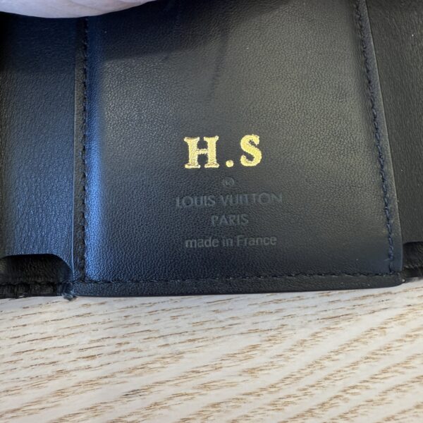 Louis Vuitton Taurillon Embellished Capucines Compact Wallet Black