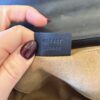 Gucci GG Supreme Monogram Calfskin Small Padlock Shoulder Bag Beige Black Cuir