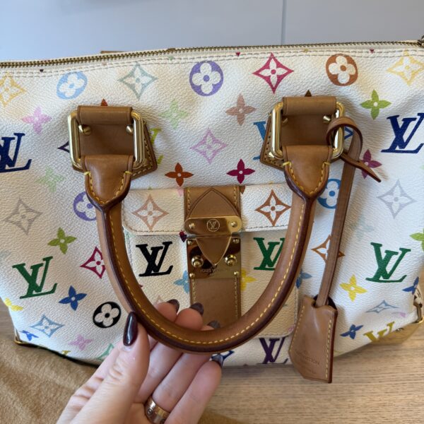Louis Vuitton Monogram Multicolor Speedy 30 White