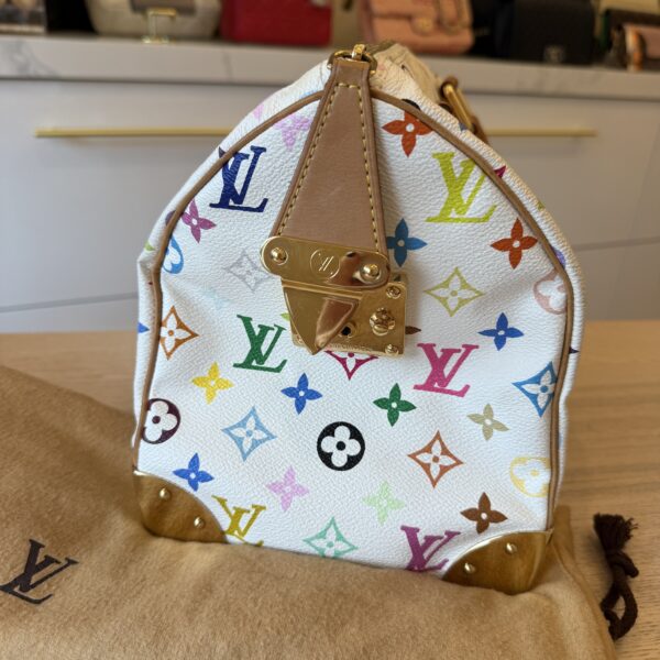 Louis Vuitton Monogram Multicolor Speedy 30 White