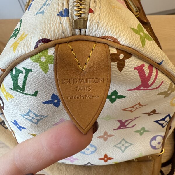 Louis Vuitton Monogram Multicolor Speedy 30 White