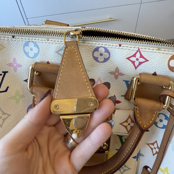 Louis Vuitton Monogram Multicolor Speedy 30 White