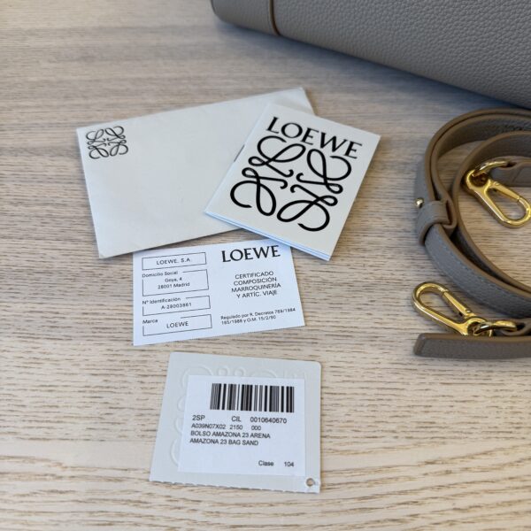 Loewe Amazona 23 Bag in Soft Grained Calfskin Sand