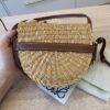 Loewe Raffia and Calfskin Mini Gate Bag