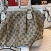 Gucci Sukey Top Handle Satchel GG Canvas with Leather Large