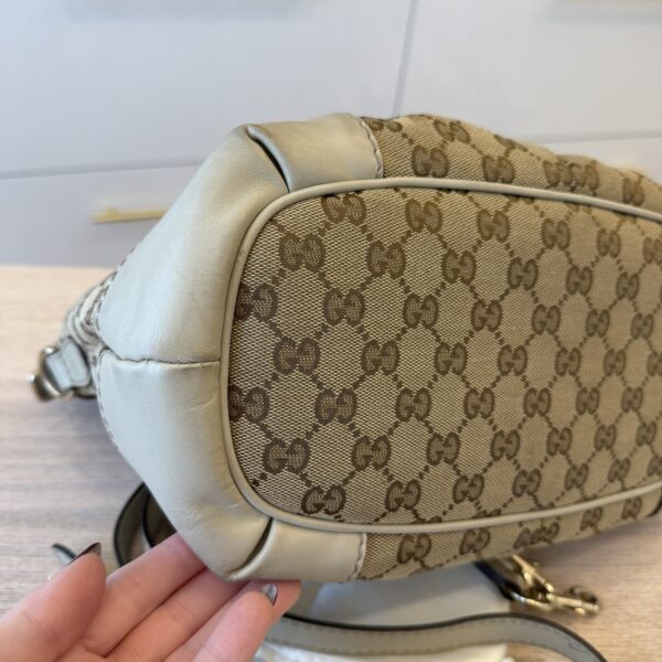 Gucci Sukey Top Handle Satchel GG Canvas with Leather Large