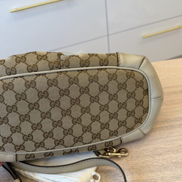 Gucci Sukey Top Handle Satchel GG Canvas with Leather Large