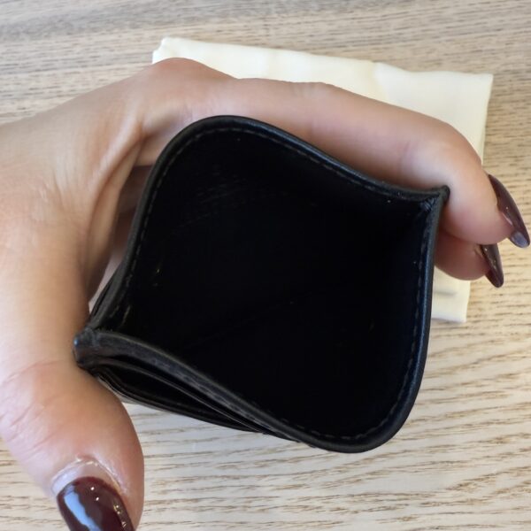 Gucci Calfskin Matelasse GG Marmont Card Holder Black