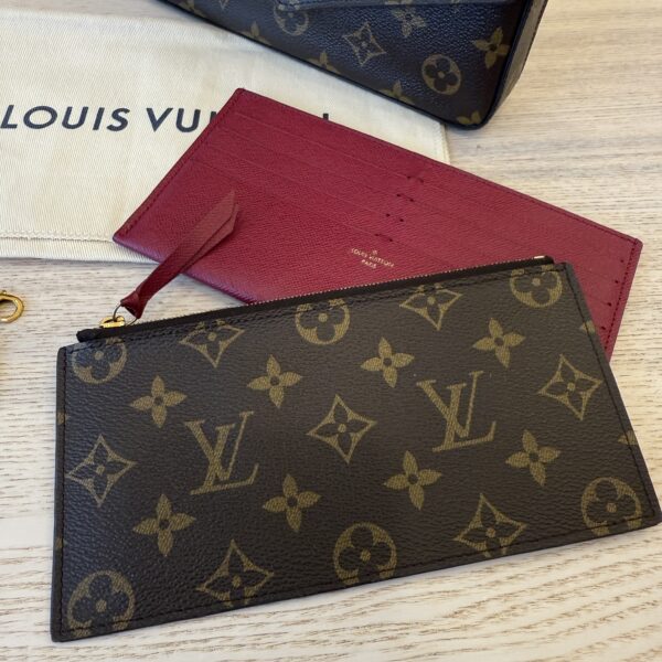 Louis Vuitton Monogram Pochette Felicie Chain Wallet