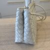 Bottega Veneta Nappa Intrecciato Small Andiamo Shoulder Bag White