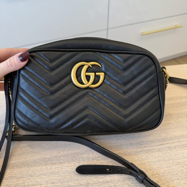 Gucci Matelasse Small GG Marmont Black