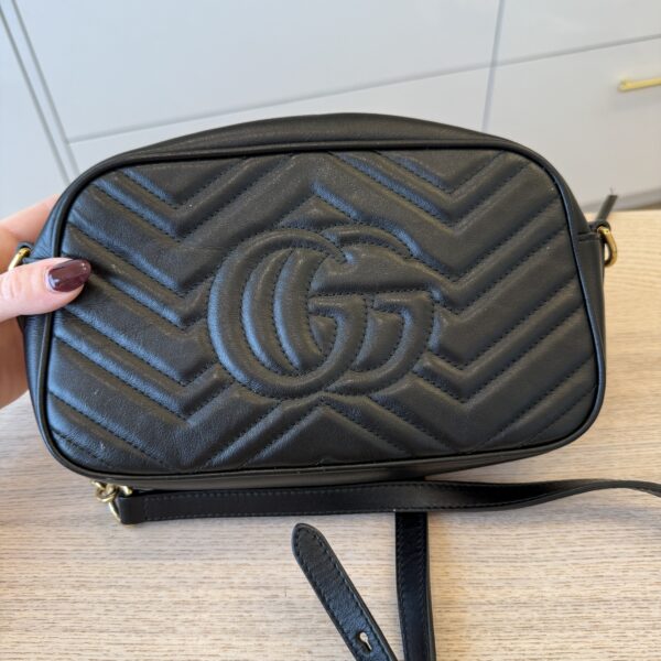 Gucci Matelasse Small GG Marmont Black