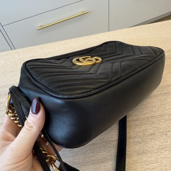 Gucci Matelasse Small GG Marmont Black