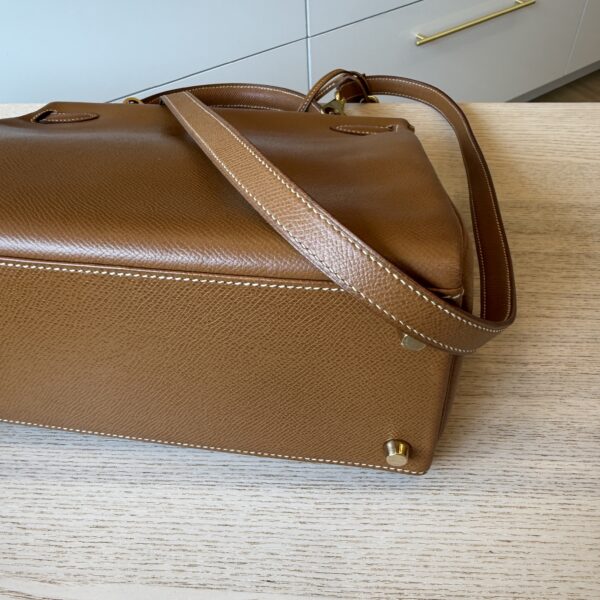 Hermes Kelly Handbag Gold Courchevel with Gold Hardware 28