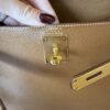 Hermes Kelly Handbag Gold Courchevel with Gold Hardware 28
