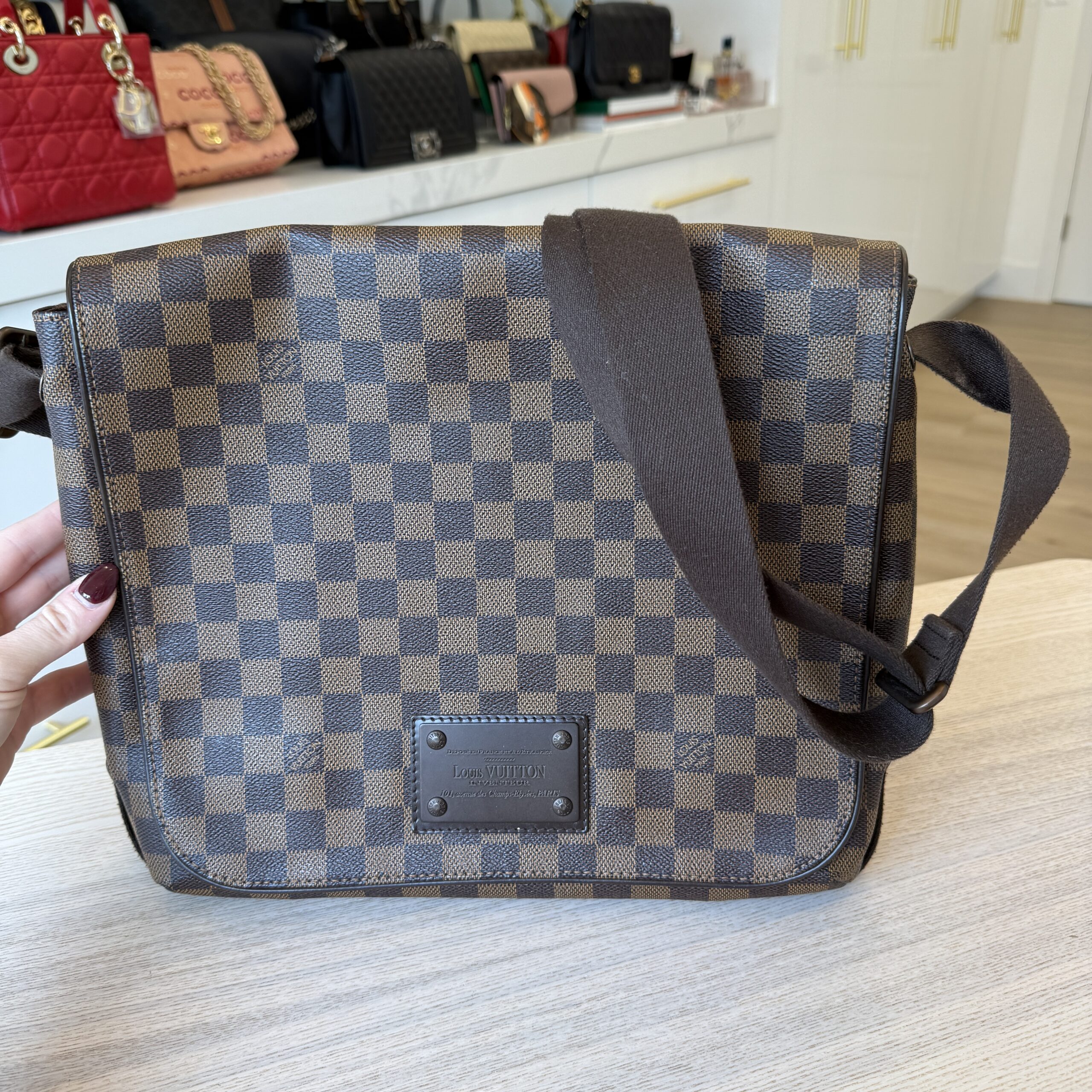 Louis Vuitton Brooklyn Handbag Damier MM