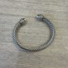 David Yurman Classic Cable Bracelet Sterling Silver with Diamonds, 7mm