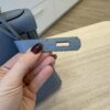 Hermes Kelly Handbag Bleu Lin Togo with Pallladium Hardware 28