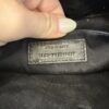 Saint Laurent (YSL) Patent Calfskin Matelasse Monogram Lou Camera Bag Black