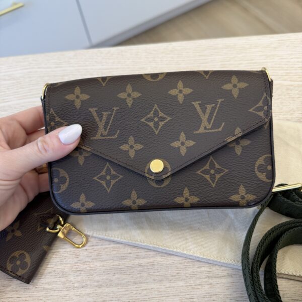 Louis Vuitton Monogram Felicie Strap & Go Kaki
