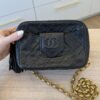 Chanel Vintage Front Pocket Camera Bag Quilted Lambskin Small