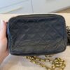 Chanel Vintage Front Pocket Camera Bag Quilted Lambskin Small