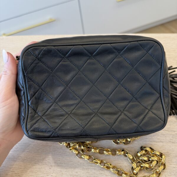 Chanel Vintage Front Pocket Camera Bag Quilted Lambskin Small
