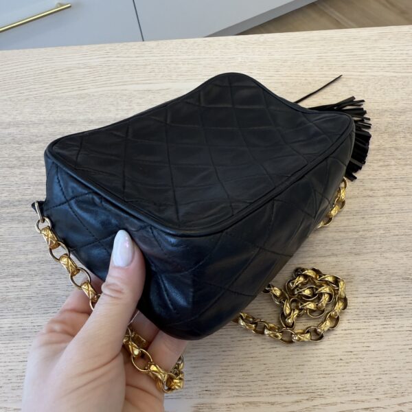 Chanel Vintage Front Pocket Camera Bag Quilted Lambskin Small