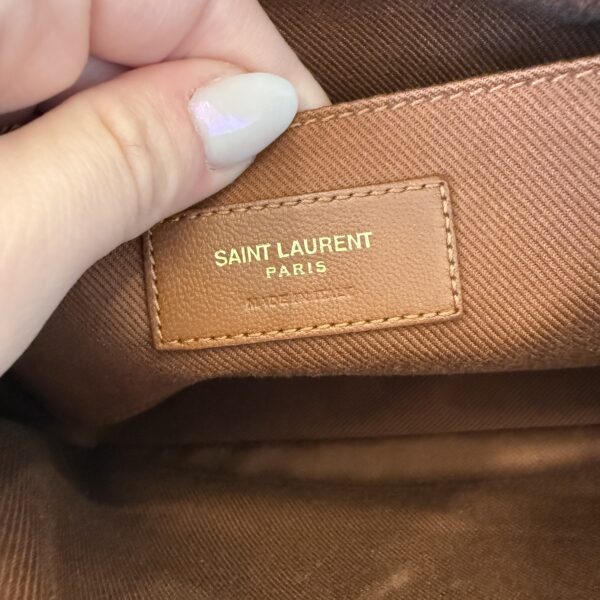 Saint Laurent (YSL) Lou Camera Bag Woven Raffia Small