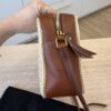 Saint Laurent (YSL) Lou Camera Bag Woven Raffia Small