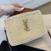 Saint Laurent (YSL) Lou Camera Bag Woven Raffia Small