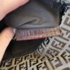 Fendi Zucchino Vitello Tube Messenger Bag Testa di Moro Beige
