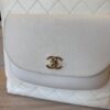 Chanel Caviar Off White Daily Round Tote