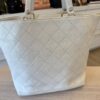 Chanel Caviar Off White Daily Round Tote