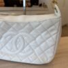 Chanel Vintage Timeless Caviar Shoulder Bag White GHW