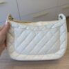 Chanel Vintage Timeless Caviar Shoulder Bag White GHW