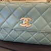 Chanel Lambskin Quilted Small Trendy CC Dual Handle Flap Bag Gold Hardware