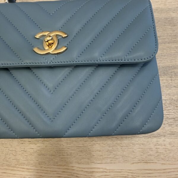 Chanel Lambskin Quilted Small Trendy CC Dual Handle Flap Bag Gold Hardware